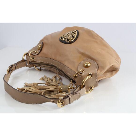 GUCCI Babouska Hysteria Beige Leather Hobo Bag - Picture 11 of 16